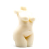 ivory body candle pillar curvy handcrafted