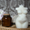 ivory body candle pillar curvy handcrafted