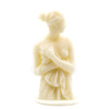 ivory grecian goddess bust candle pillar handcrafted