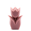 pink tulip flower candle pillar handcrafted