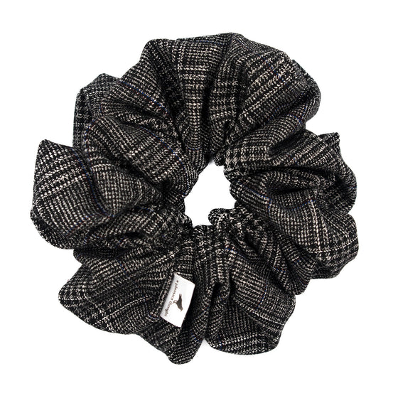 big scrunchie tweed black 