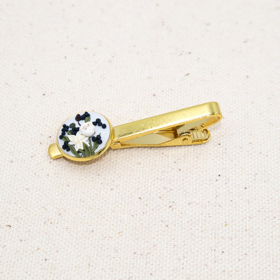 custom bouquet jewelry wedding a pleasant thought tie clip