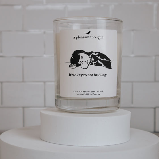 it's okay to not be okay self love self care candle