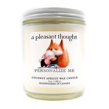  custom fox and bunny love candle a pleasant thought