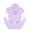 large flower candle pillar in purple