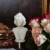 large Marilyn Monroe candle decor in use