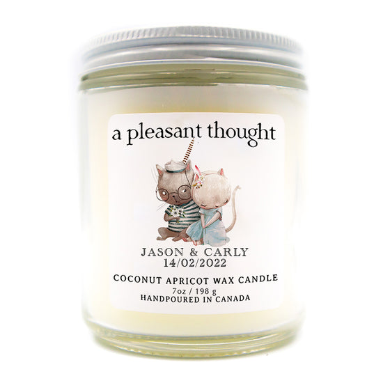 custom kitten love candle a pleasant thought