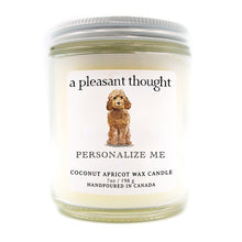  custom dog candle a pleasant thought