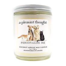  custom pets candle a pleasant thought cats dogs