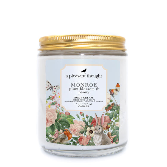 monroe plum blossom and peony body cream a pleasant thought