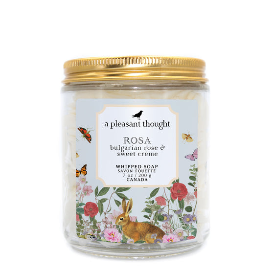 Rosa | Bulgarian Rose & Sweet Crème | Whipped Soap