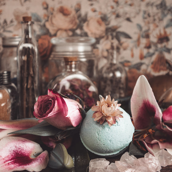 selene rose water and lily bath bomb notes
