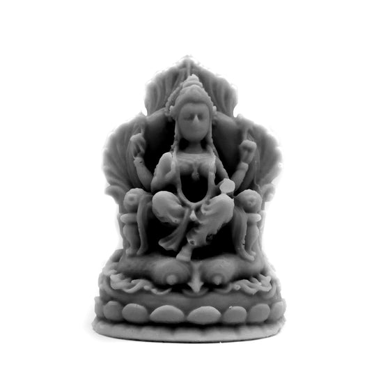 Sarasvati Goddess Candle Pillar Black