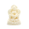 Sarasvati Goddess Candle Pillar Ivory White A Pleasant Thought