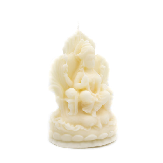 Sarasvati Goddess Candle Pillar Side