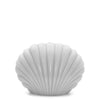 seashell shell candle pillar in grey gray
