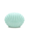 seashell shell candle pillar in mint