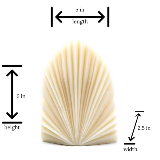 large palm spear candle pillar sizing chart
