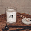 stop and smell the flowers self love self care candle display