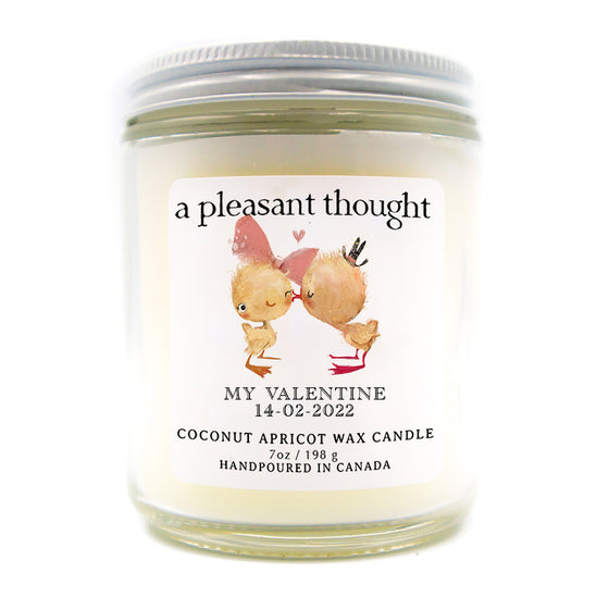custom love chicks candle a pleasant thought