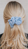 blue active scrunchie blonde