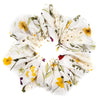 boho flowers cotton scrunchie a pleasant thought