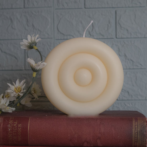 Boho Round Candle | Pillar