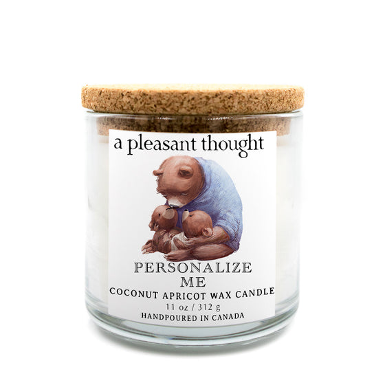 custom bears candle a pleasant thought