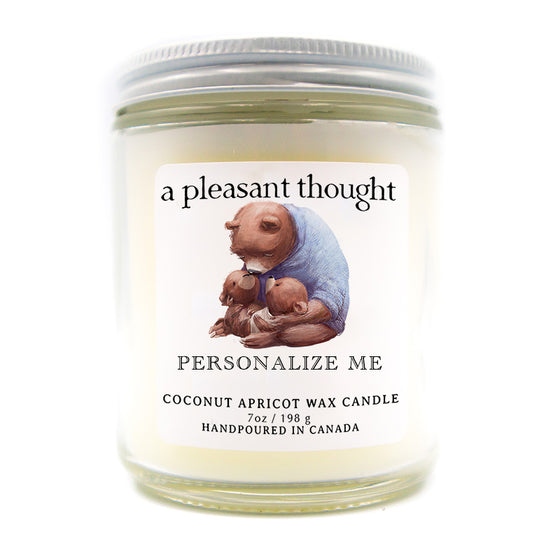 custom bears candle a pleasant thought