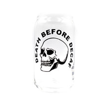  death before coffee on a beer can glass a pleasant thought