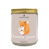 forever yours sentiment valentine candle a pleasant thought bunny and fox