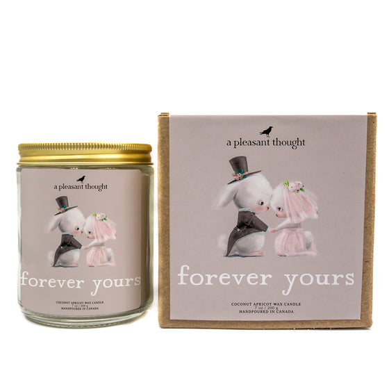 forever yours sentiment valentine candle a pleasant thought with box
