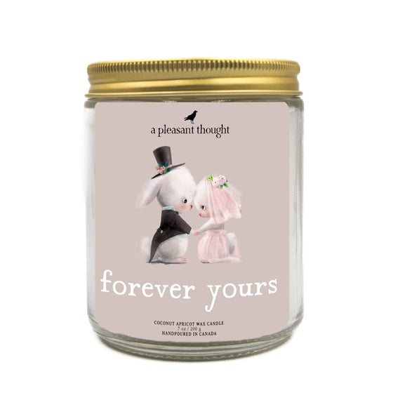 forever yours sentiment valentine candle a pleasant thought