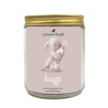 hugs sentiment valentine galentine candle a pleasant thought