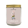 i adore you sentiment valentine galentine candle a pleasant thought