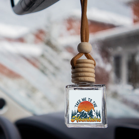 to the mountains car diffuser in use