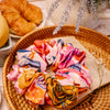pink beach cotton scrunchie close