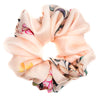 pink floral satin scrunchie a pleasant thought