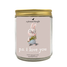  ps i love you sentiment valentine candle a pleasant thought