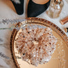 rose gold tulle and sequin formal scrunchie vanity