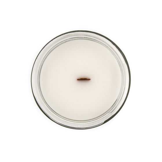 sentiment candle top view a pleasant thought