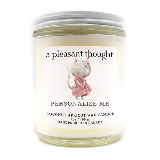 custom cat and mouse candle a pleasant thought
