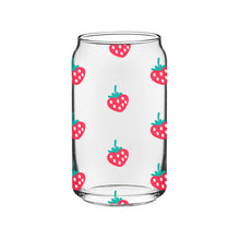  strawberries beer can glass a pleasant thought