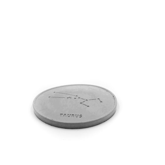 taurus zodiac concrete coaster a pleasant thought