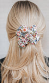 vintage flowers cotton scrunchie blonde