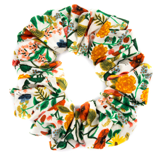 wildflowers cotton scrunchie  a pleasant thought